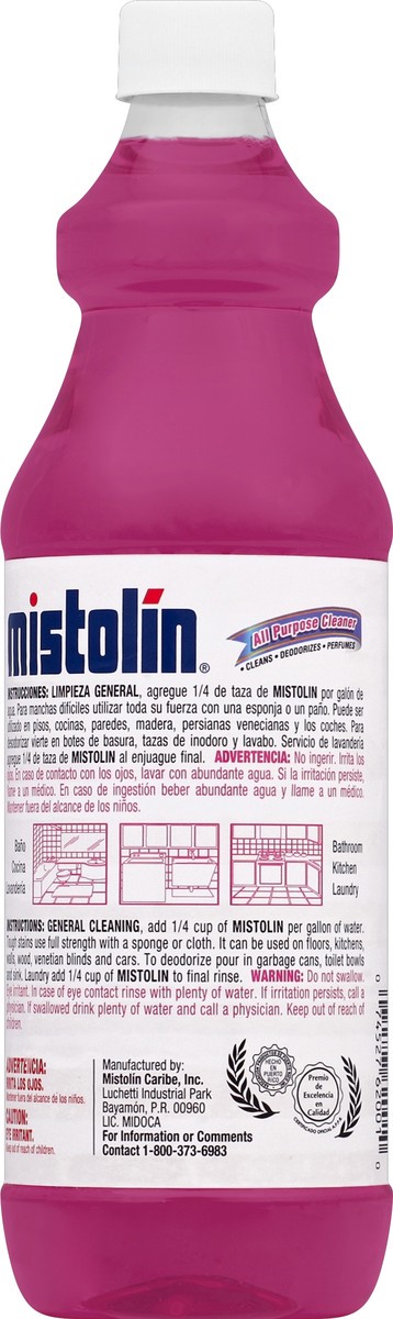 slide 3 of 3, Mistolin Multipurpose Cleaner&Deodorizer Baby Fresh, 28 oz