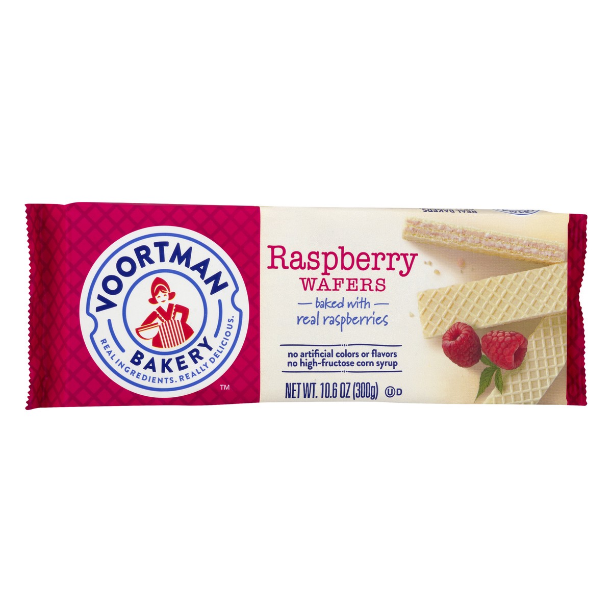 slide 2 of 10, Voortman Bakery Raspberry Wafers, 10.6 oz