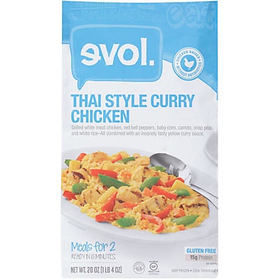 slide 1 of 1, EVOL Thai Style Curry Chicken, 20 oz