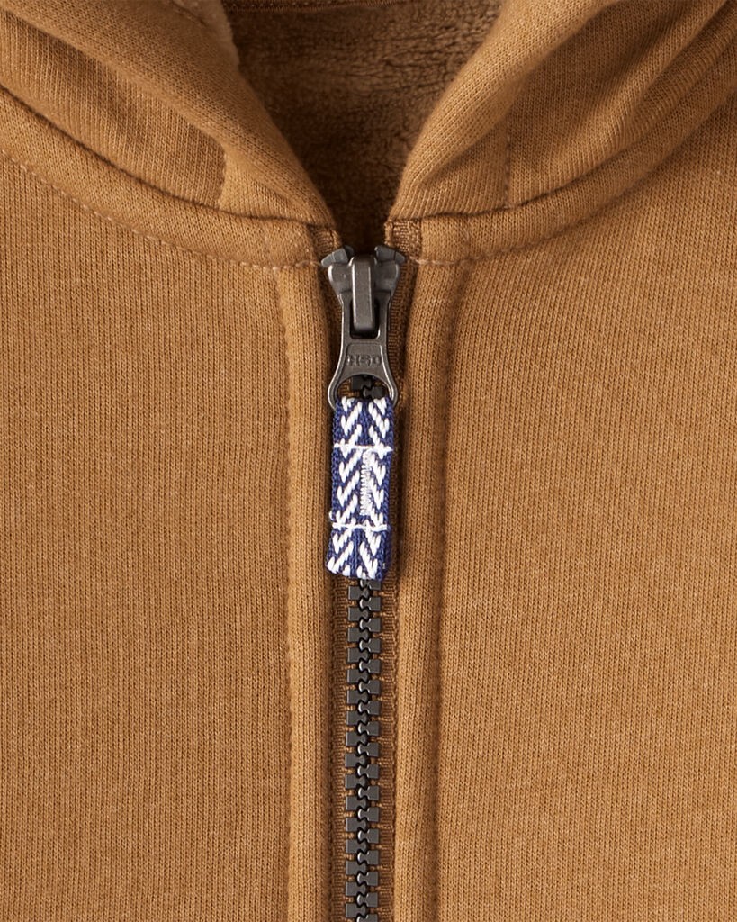 slide 2 of 2, Carter's Toddler Boy Long-Sleeve Hooded Zip-Up Jacket - Brown Brown 5T, 1 ct