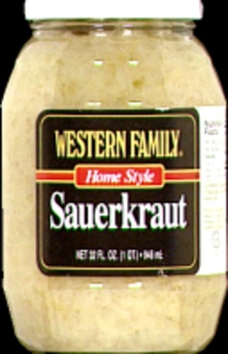 slide 1 of 1, Western Family Sauerkraut, 32 oz