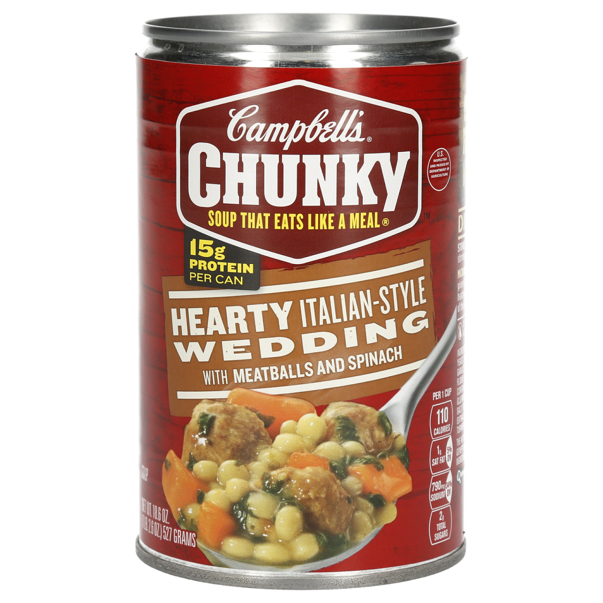 slide 1 of 4, Campbell's Chunky Italian-Style Wedding Soup With Vegetables, 18.6 oz