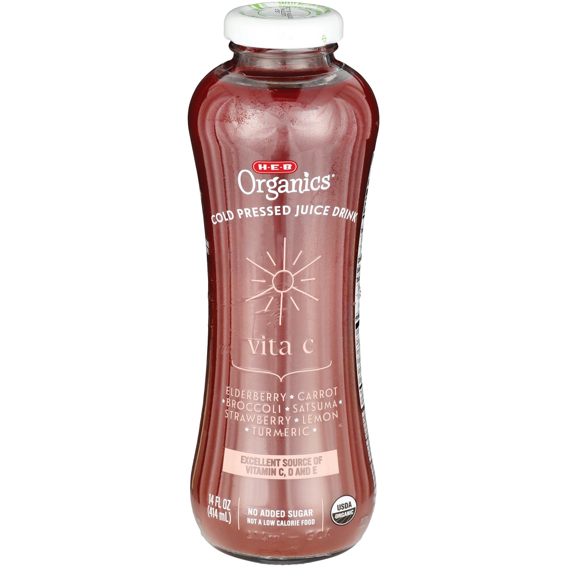 slide 1 of 1, H-E-B Organics Immunity Cold Pressed Juice - 14 oz, 14 oz