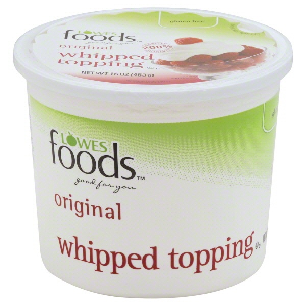 slide 1 of 1, Lowes Foods Original Whipped Topping, 16 oz