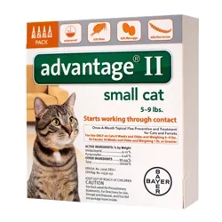 advantage Bayer Advantage II Topical Flea Prevention and Treatment - Small Cats