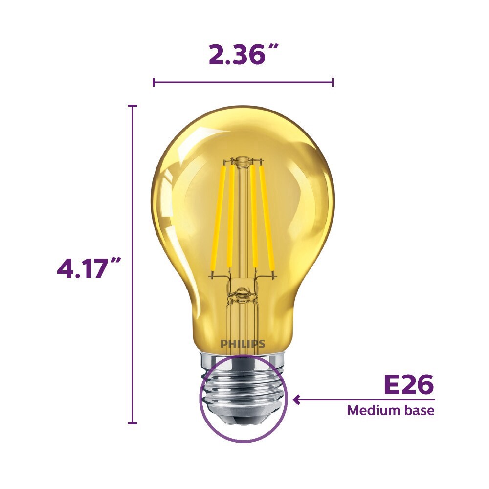 slide 5 of 5, Philips 4-Watt A19 Outdoor Party Led Light Bulb, 1 ct