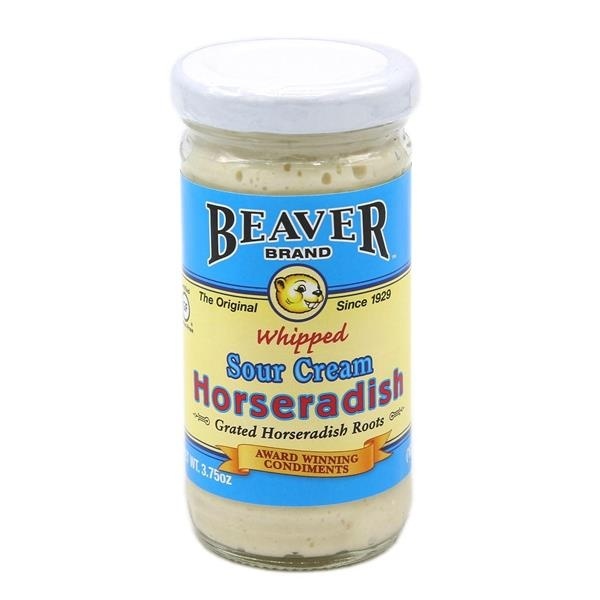 slide 1 of 1, Beaver Brand Whipped Sour Cream Horseradish, 3.75 oz