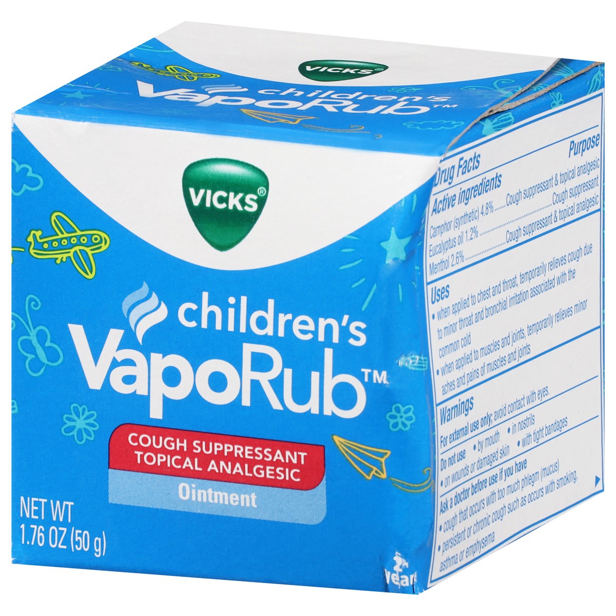 slide 5 of 13, Vicks VapoRub Children's Ointment 1.76 oz, 1.76 oz