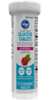 slide 1 of 1, Kroger Raspberry Glucose Tablets, 10 ct