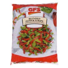 slide 1 of 1, GFS Red & Green Pepper Strips, 80 oz
