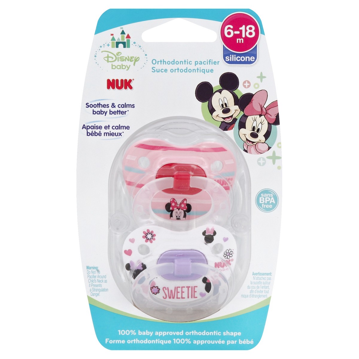 slide 3 of 3, NUK Pacifiers 2 ea, 2 ct