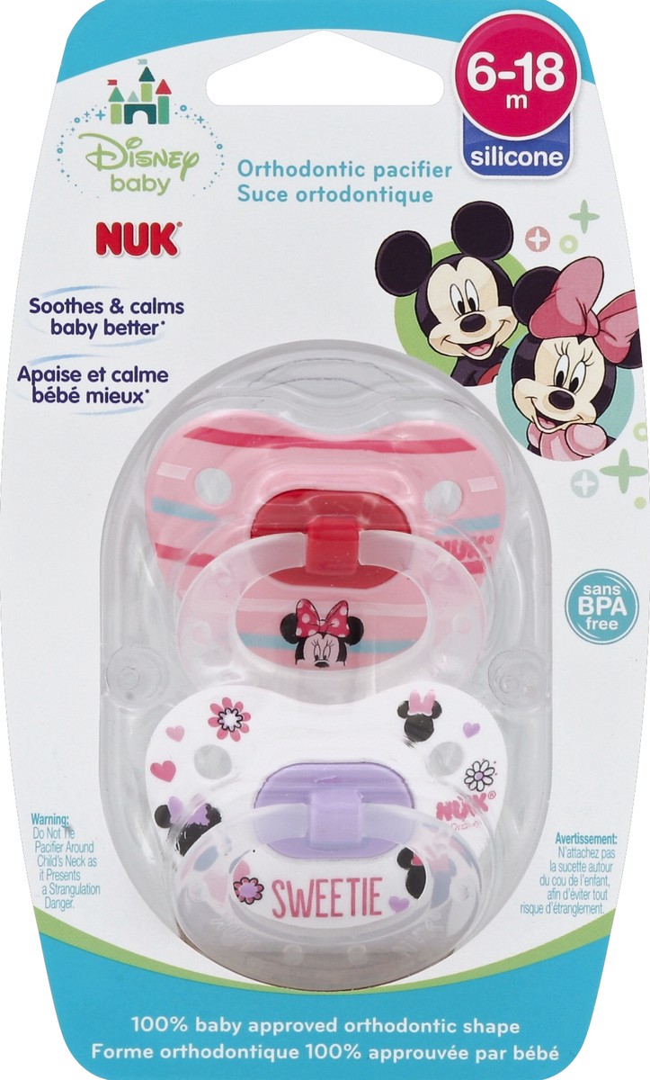 slide 1 of 3, NUK Pacifiers 2 ea, 2 ct