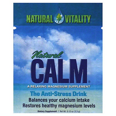 slide 1 of 1, Natural Vitality Calm Magnesium Anti-Stress Drink Mix, 0.12 oz