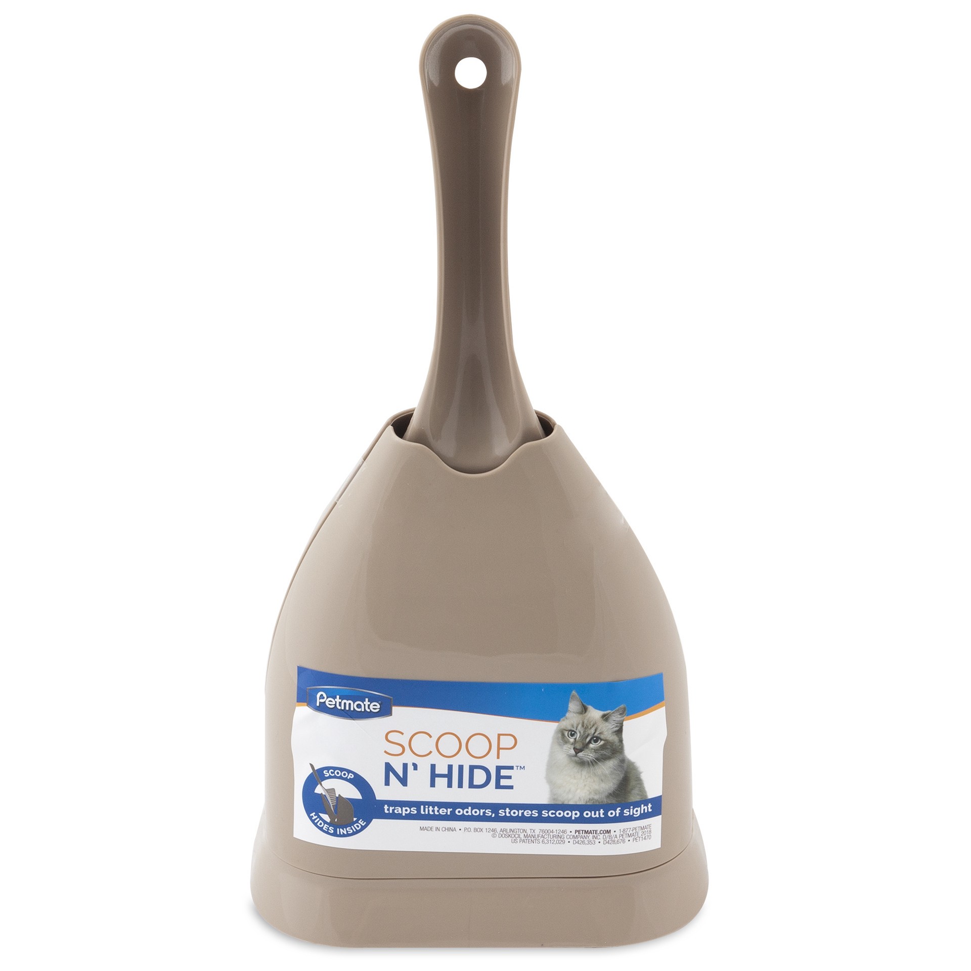 slide 3 of 10, Petmate Scoop & Hide Litter Scoop Storage Solution, 1 ct