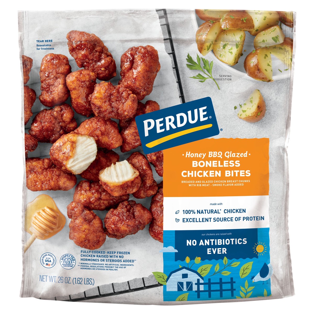 slide 1 of 3, Perdue Boneless Honey BBQ Glazed Chicken Bites 26 oz, 26 oz