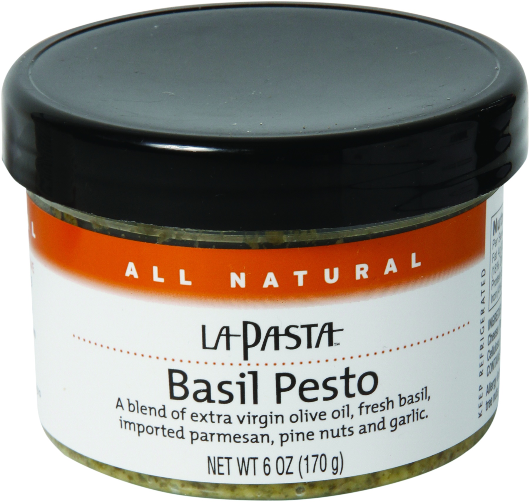 slide 1 of 1, La Pasta Basil Pesto Sauce, 6 oz