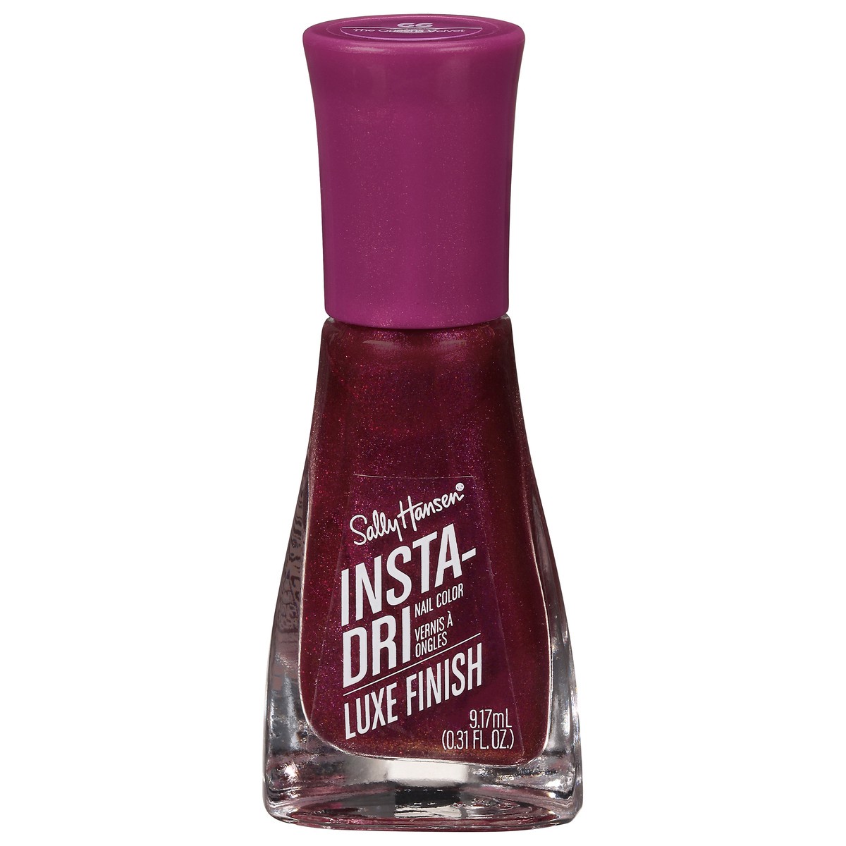 slide 1 of 9, Sally Hansen Insta-Dri The Queens Velvet Luxe Finish Nail Color - 0.31 fl oz, 1 ct