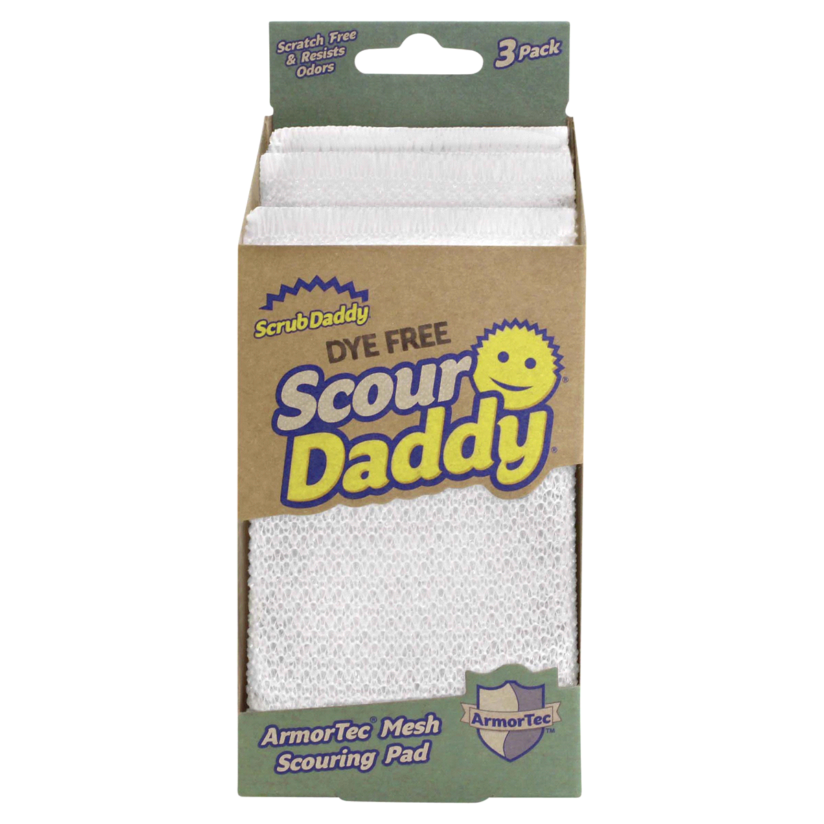 Scrub Daddy Dye Free Scour Daddy Mesh Scouring Pad, 3 pk - Kroger