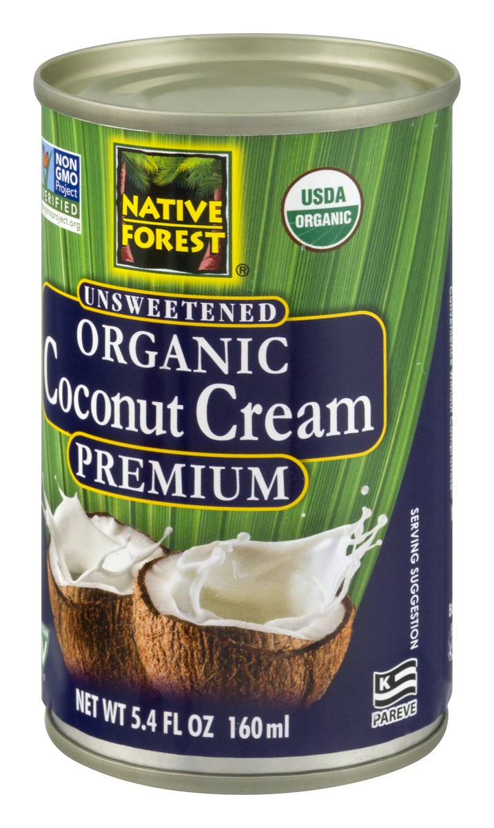 slide 11 of 11, Native Forest Organic Premium Unsweetened Coconut Cream 5.4 fl oz, 5.4 fl oz