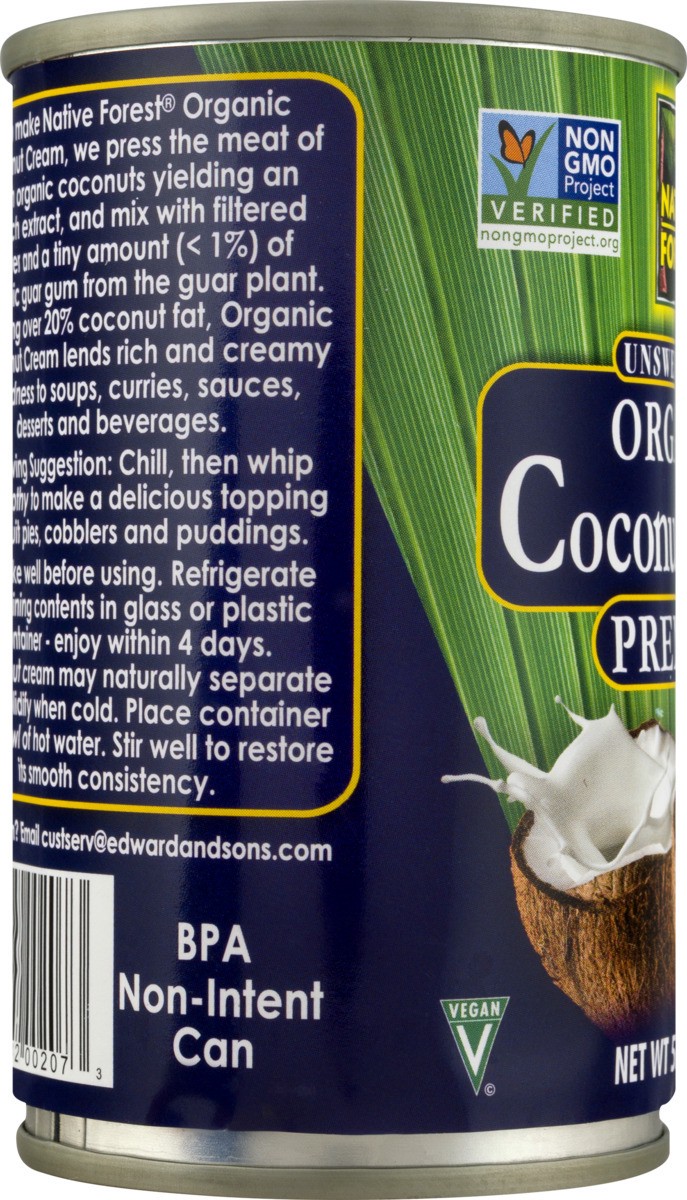 slide 5 of 11, Native Forest Organic Premium Unsweetened Coconut Cream 5.4 fl oz, 5.4 fl oz