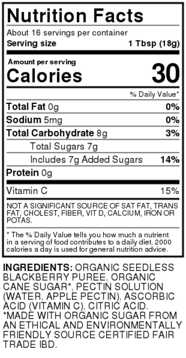 slide 4 of 9, Full Circle Market Blackberry Seedless Fruit Spread, 10 oz