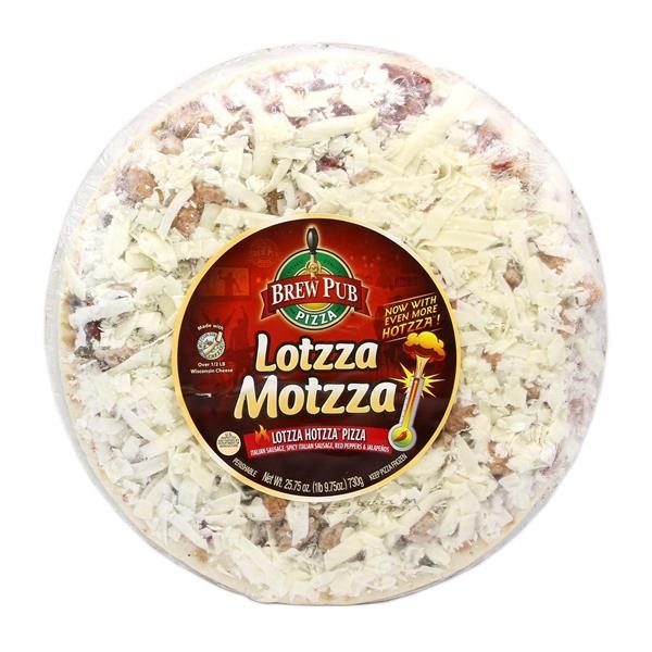 slide 1 of 1, Brew Pub Lotzza Motzza Lotzza Hotzza Pizza, 25.75 oz