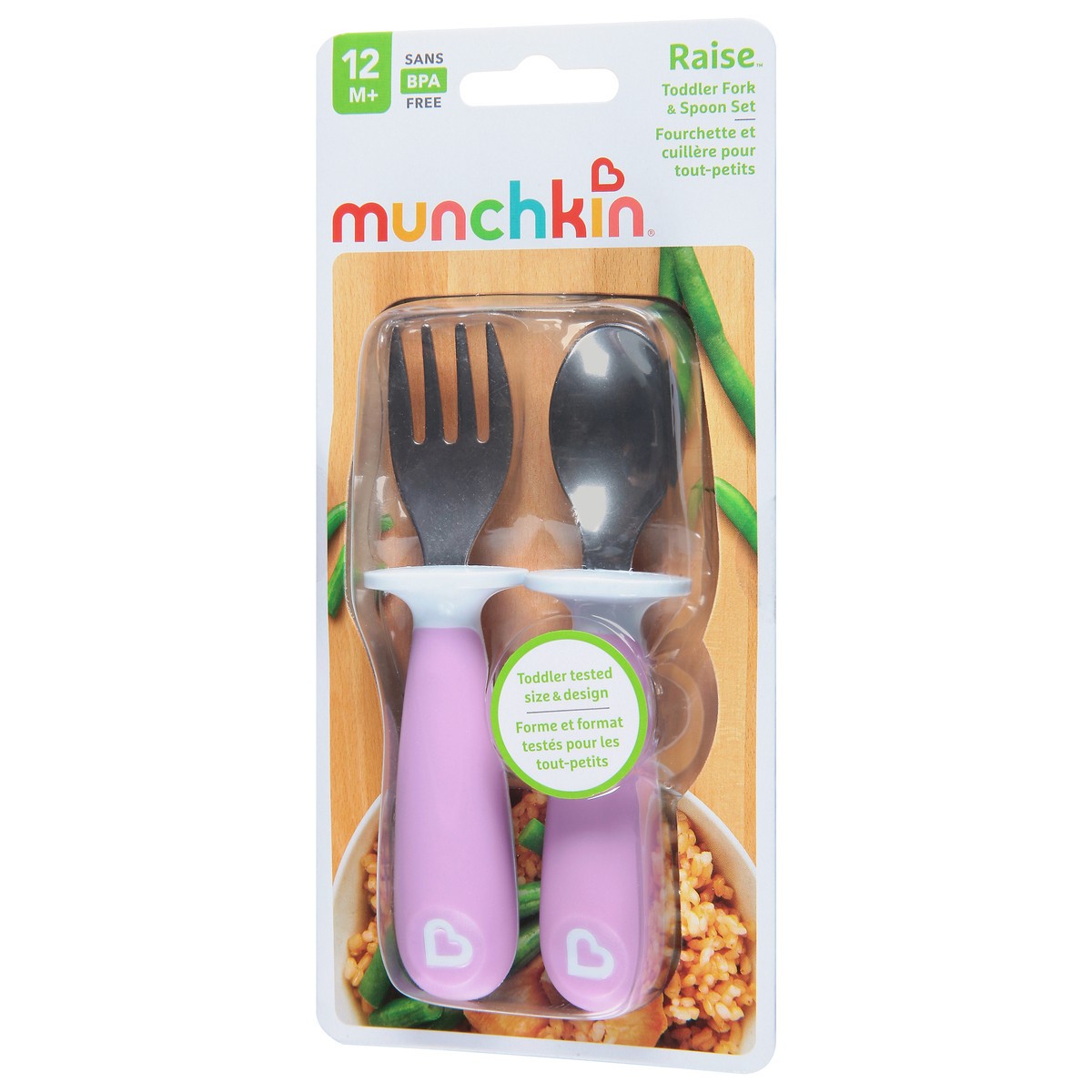 slide 8 of 9, Munchkin Toddler Fork Spoon, 1 ct