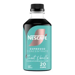 Nescafé 100% Arabica Espresso Sweet Vanilla Coffee Concentrate 10 fl oz