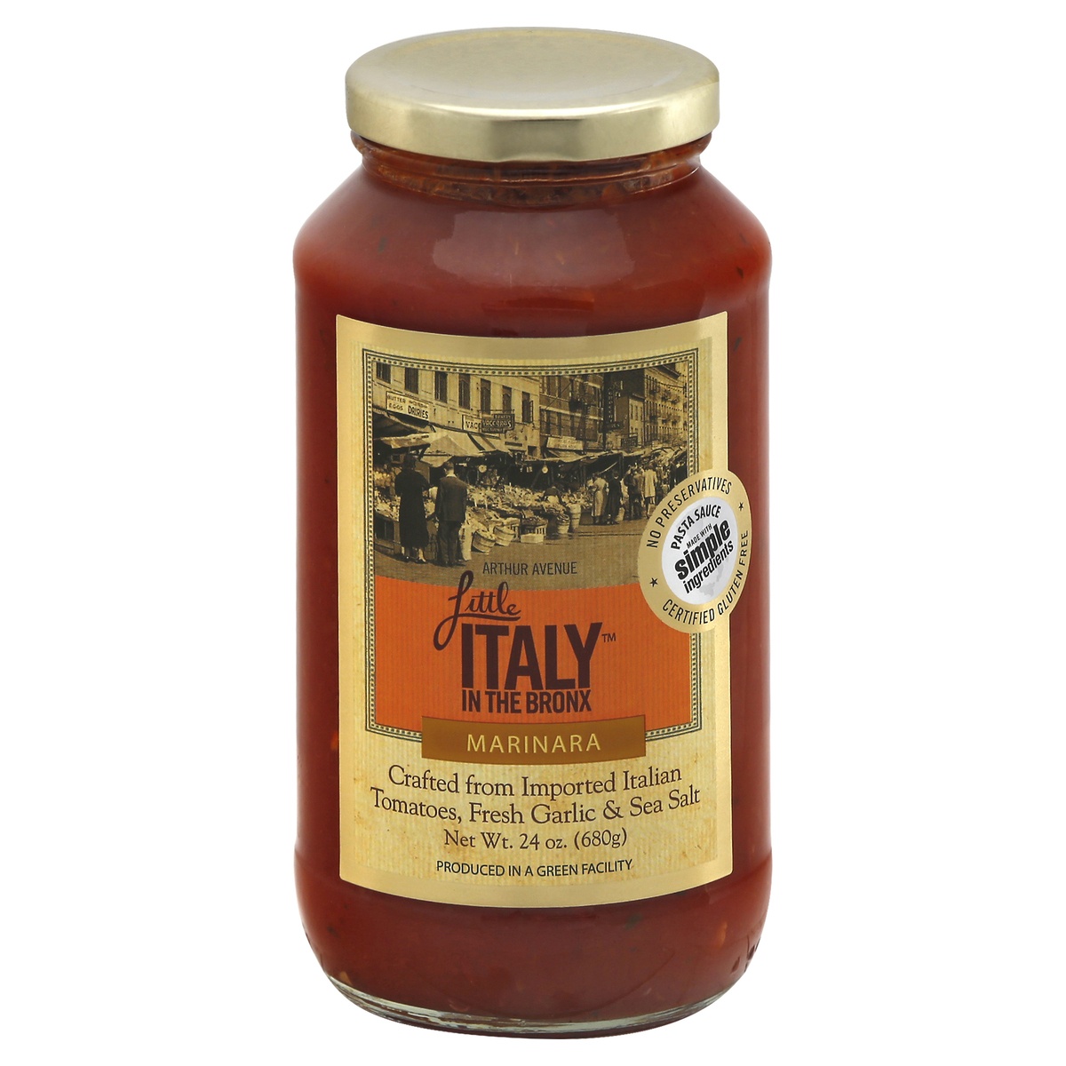 slide 1 of 7, Little Italy in the Bronx Marinara Pasta Sauce, 24 oz