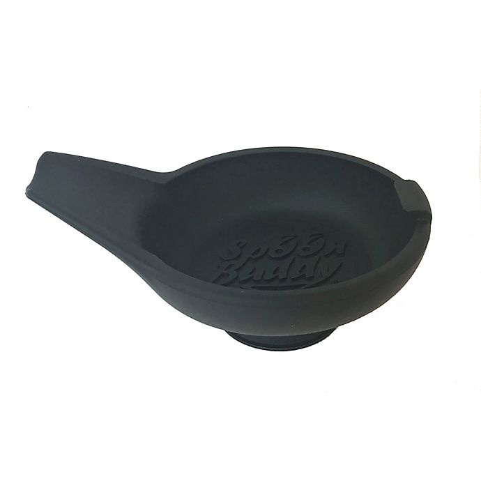 slide 1 of 4, Kitchen Innovations Spoon Buddy Spoon Rest - Black, 1 ct