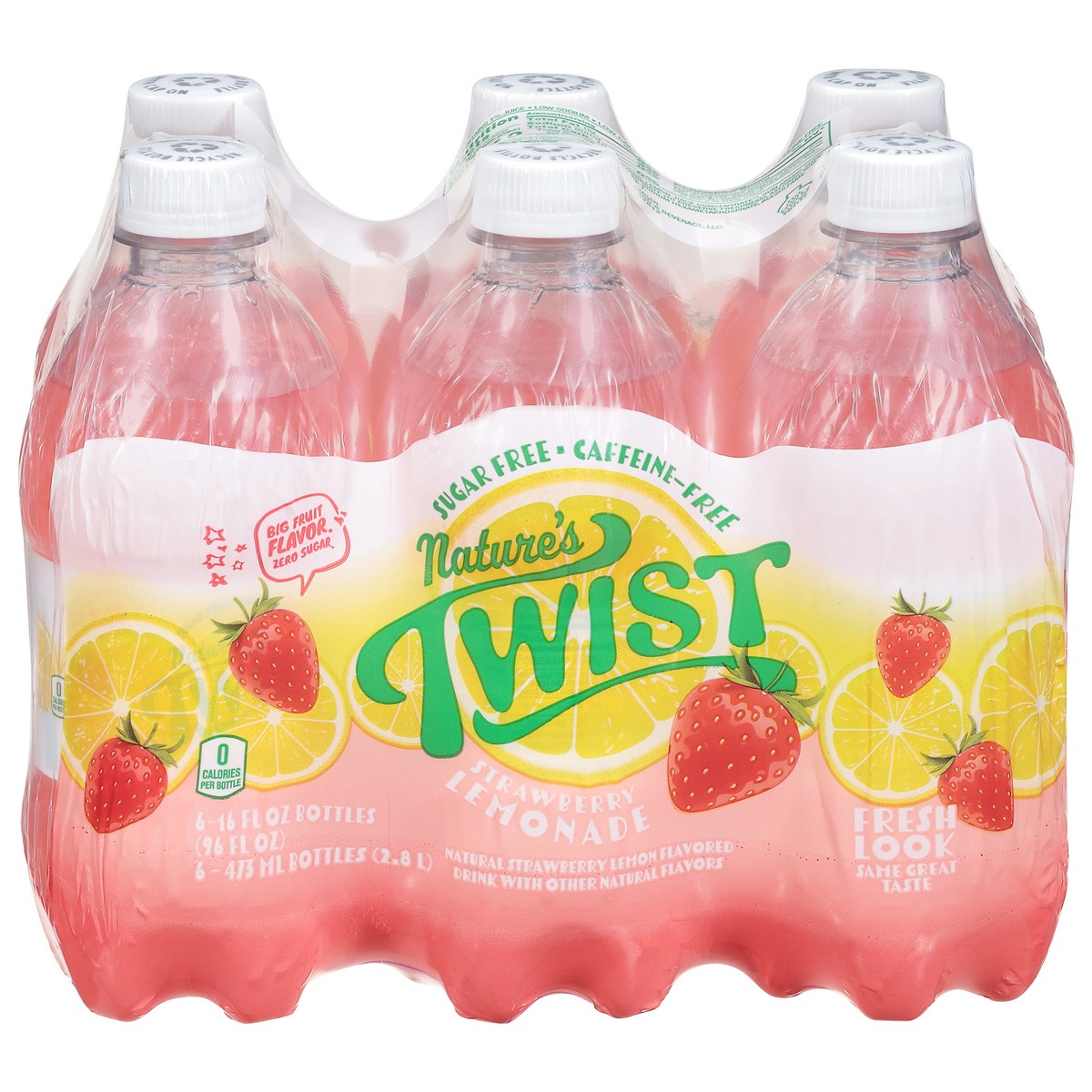 slide 1 of 12, Nature's Twist Strawberry Lemonade - 6 ct, 6 ct