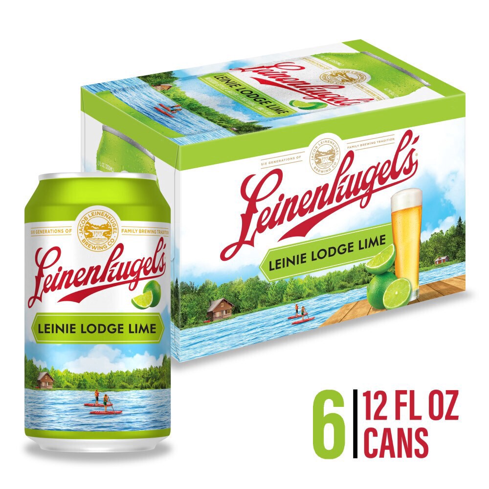slide 4 of 5, Leinenkugel's Leinie Lodge Lime Mexican Style Lager Cans, 6 ct; 12 oz