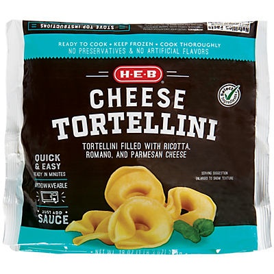 slide 1 of 1, H-E-B Select Ingredients Cheese Tortellini&nbsp;, 19 oz