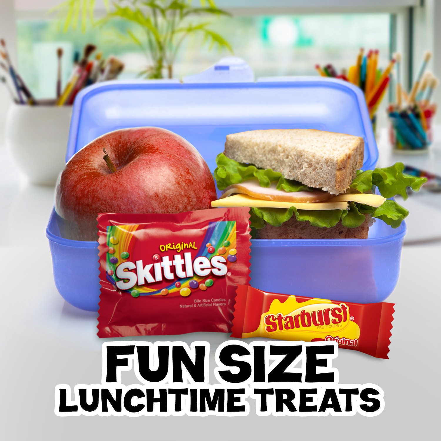 slide 6 of 8, Mars SKITTLES & STARBURST Variety Pack Fun Size Chewy Candy Assortment, 31.9 oz, 65 Pieces Bag, 31.9 oz