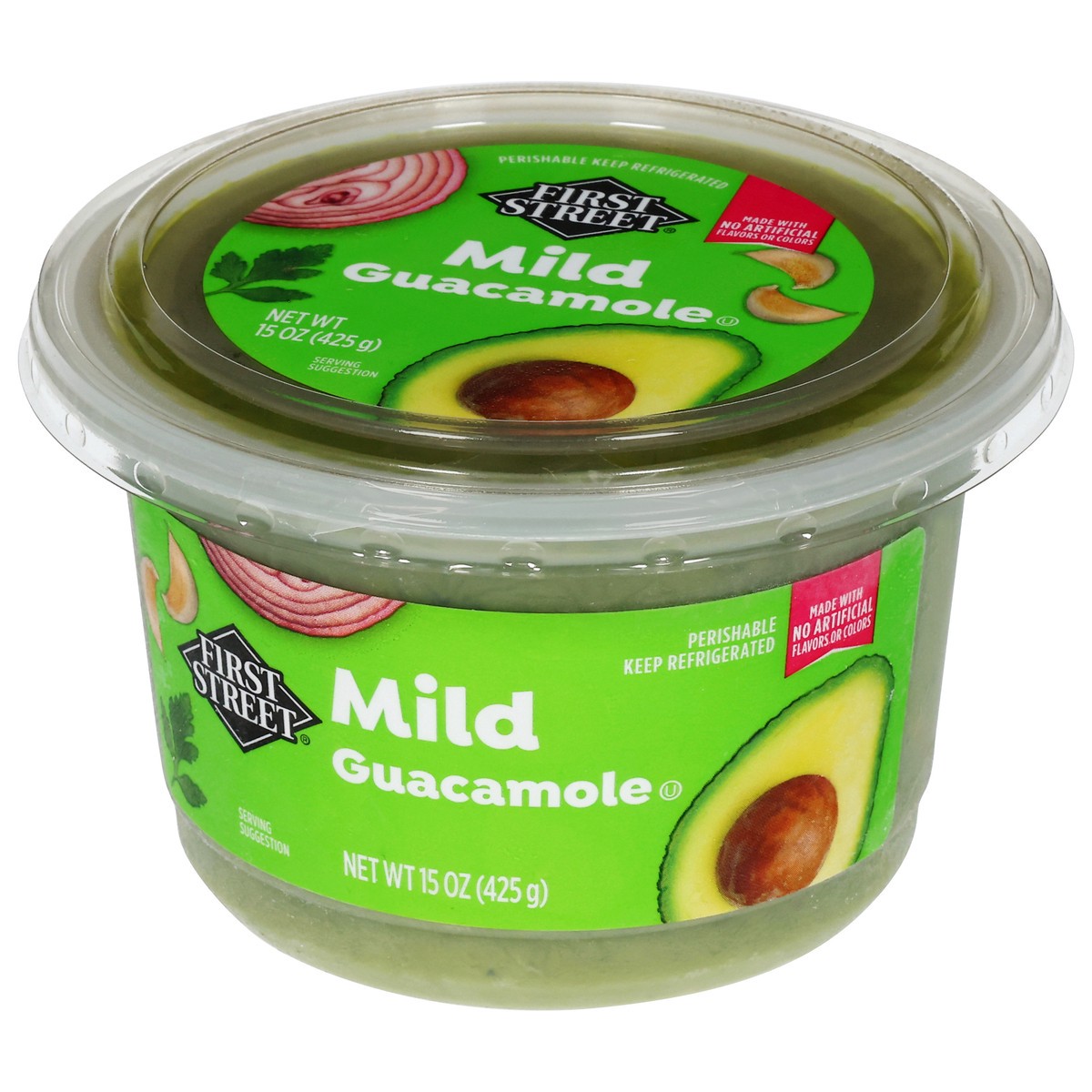 slide 10 of 13, First Street Mild Guacamole, 15 oz
