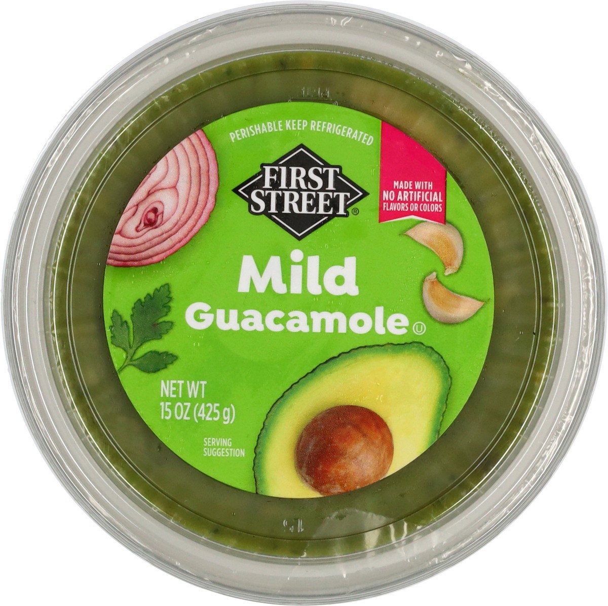 slide 5 of 13, First Street Mild Guacamole, 15 oz