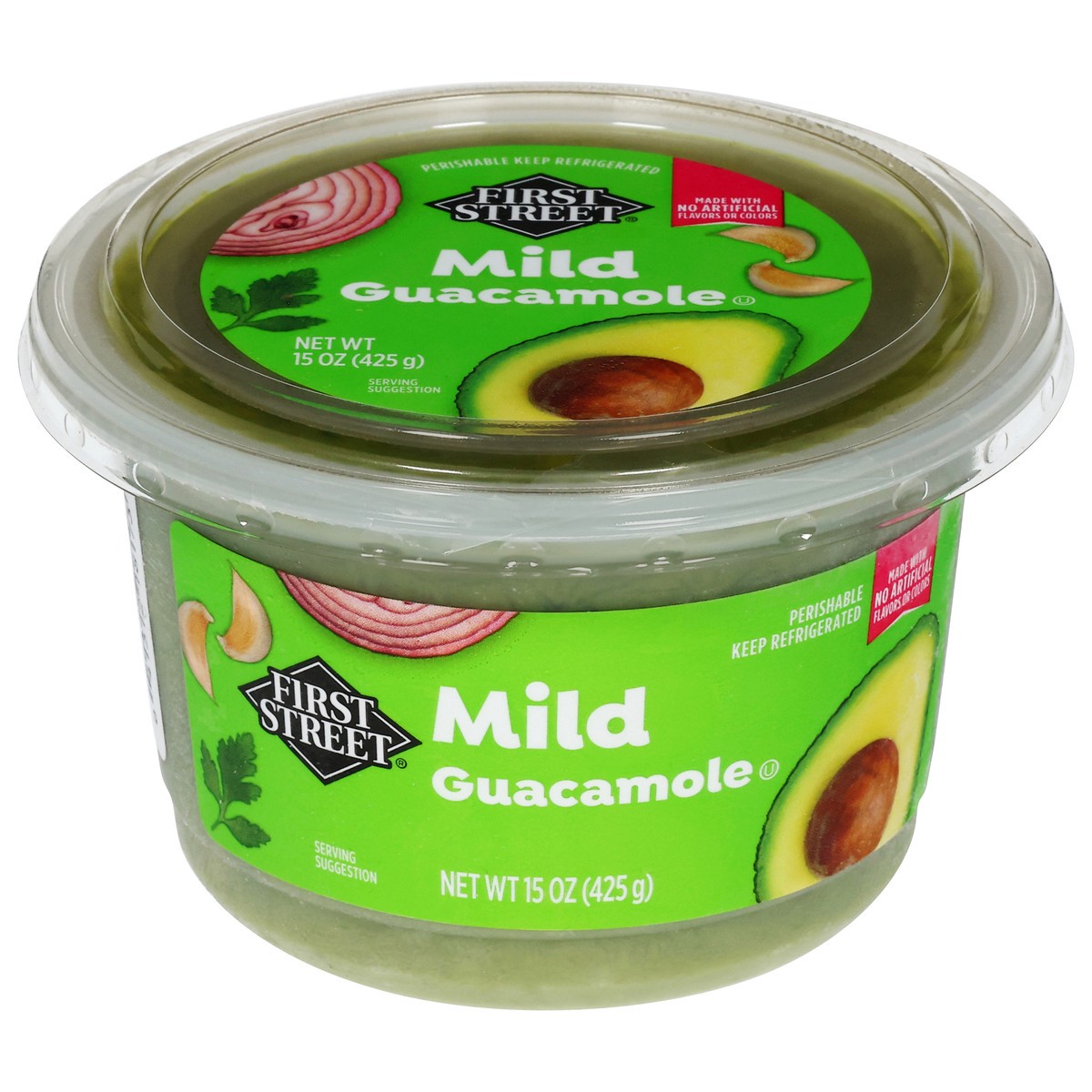 slide 1 of 13, First Street Mild Guacamole, 15 oz