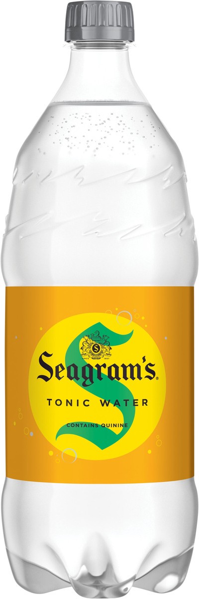 slide 3 of 9, Seagram's Seagrams Tonic Bottle, 1 Liter, 33.8 fl oz