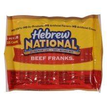 slide 1 of 1, Hebrew National Beef Frank, 5 lb