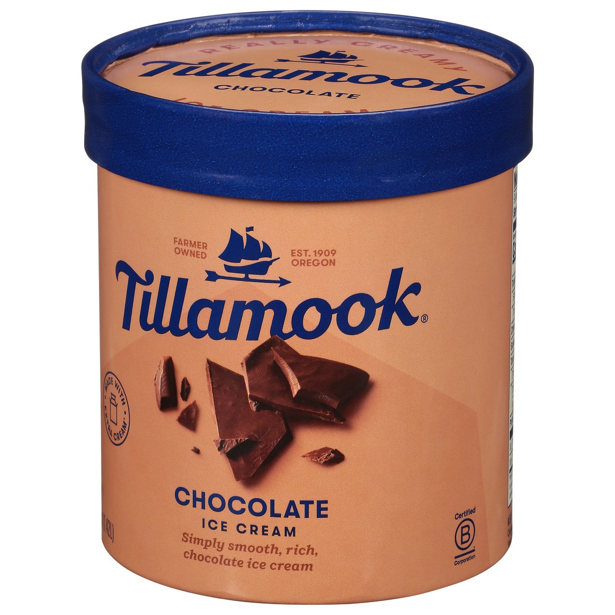 slide 3 of 9, Tillamook Chocolate Ice Cream 1.5 qt, 1.5 qt