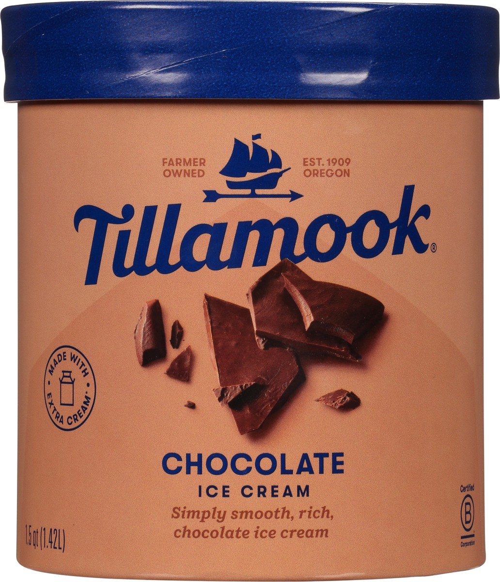 slide 7 of 9, Tillamook Chocolate Ice Cream 1.5 qt, 1.5 qt