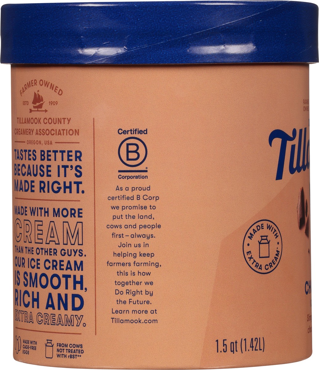 slide 6 of 9, Tillamook Chocolate Ice Cream 1.5 qt, 1.5 qt