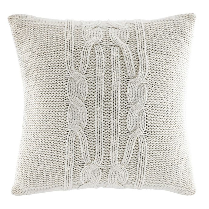 slide 1 of 1, Nautica Seaward Square Throw Pillow - Ivory, 1 ct