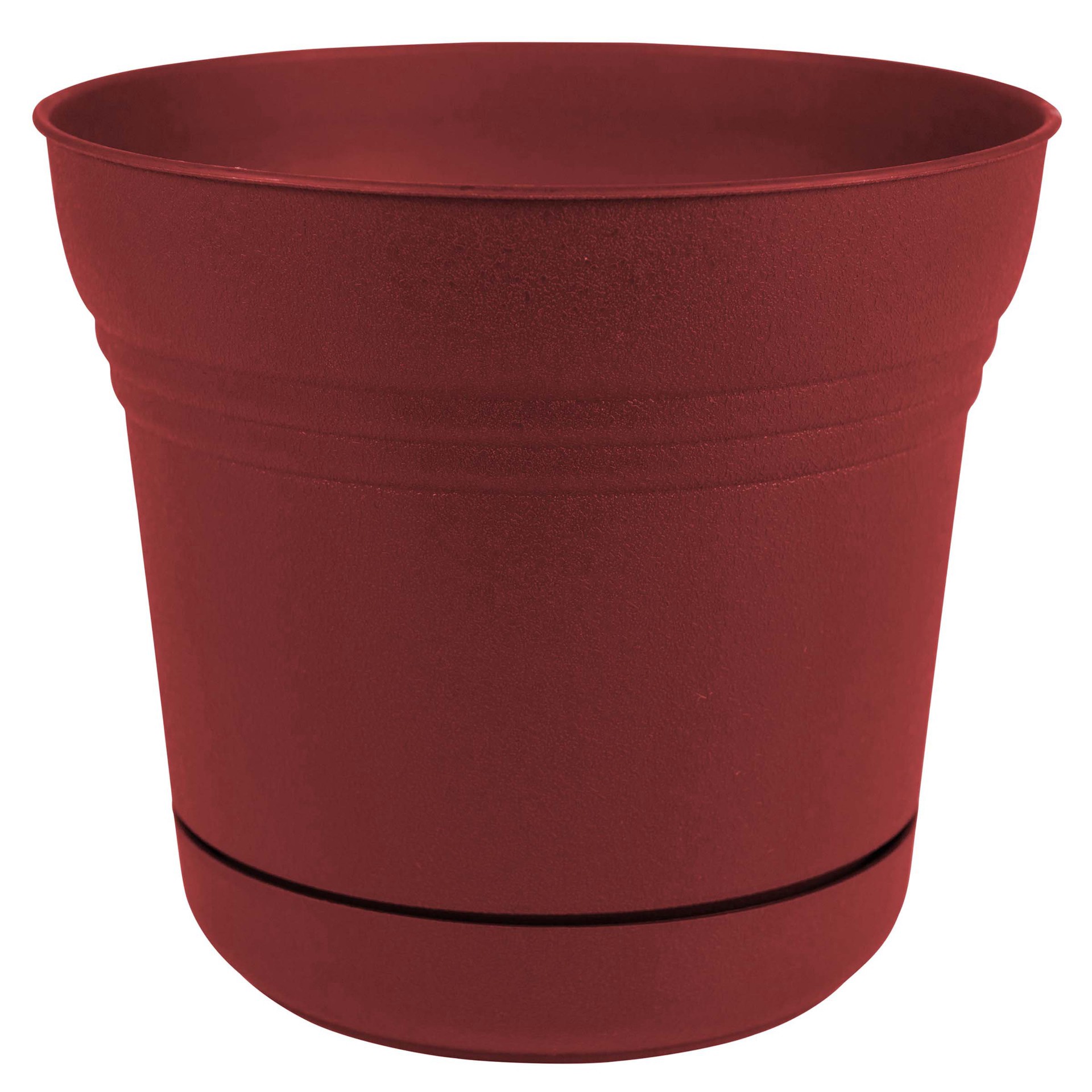 slide 1 of 1, Bloem Saturn Burnt Red Planter, 7 in