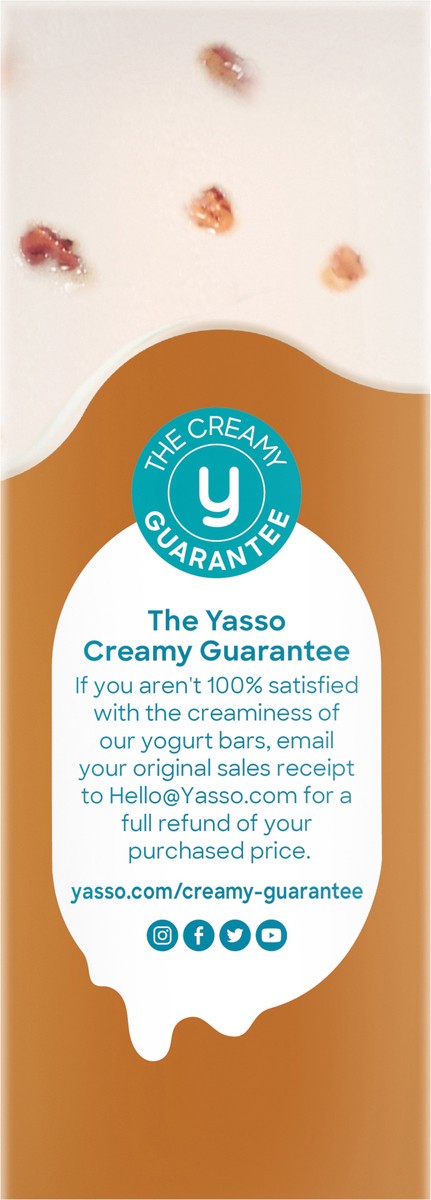 slide 7 of 9, Yasso Greek Butter Pecan Yogurt Bars 4 Bars 3.5 fl oz Packed, Unspecified 4 ea, 4 ct