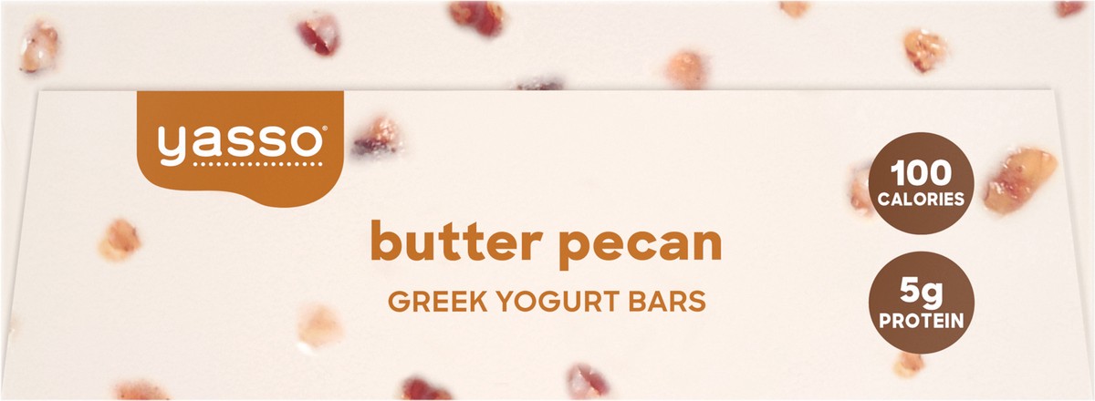 slide 9 of 9, Yasso Greek Butter Pecan Yogurt Bars 4 Bars 3.5 fl oz Packed, Unspecified 4 ea, 4 ct