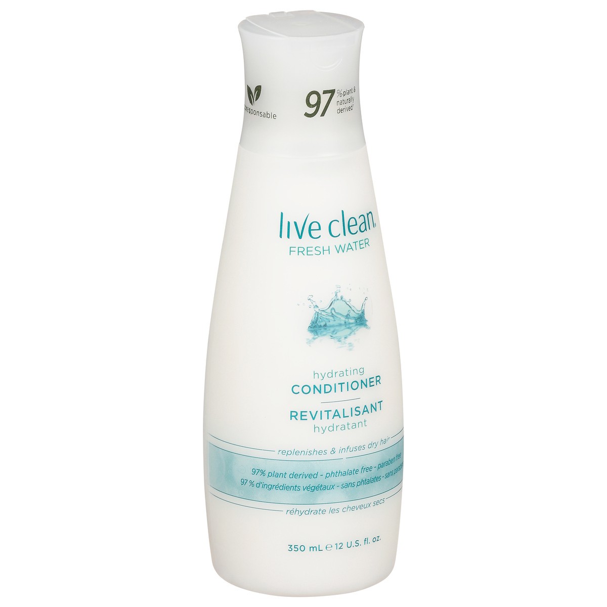 slide 9 of 12, Live Clean Fresh Water Hydrating Conditioner, 12 fl oz