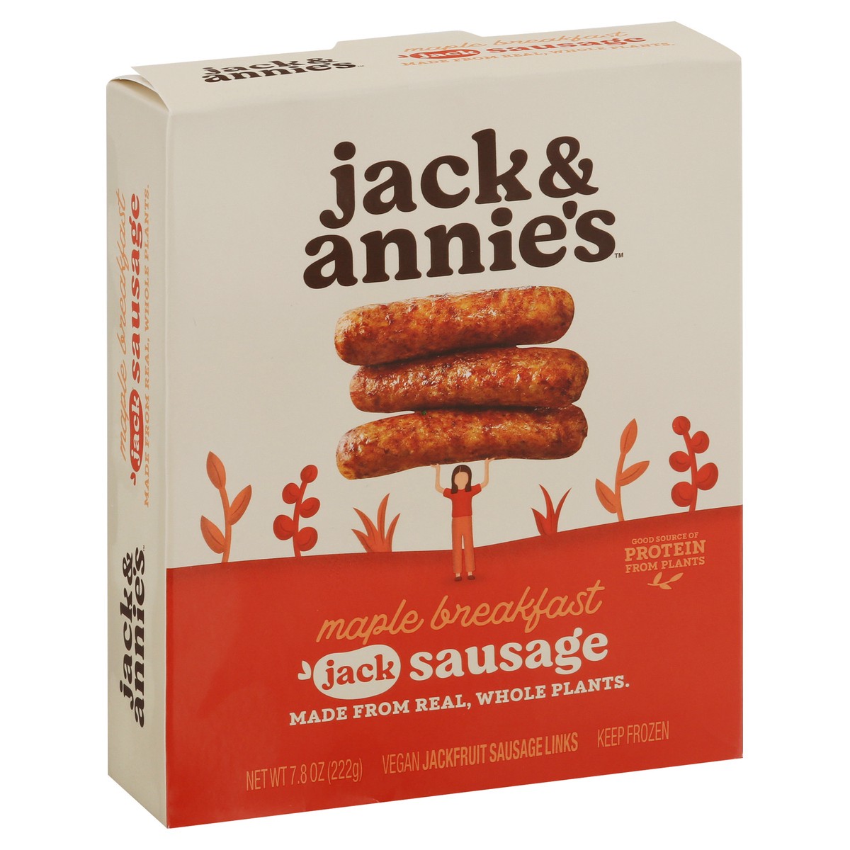 slide 3 of 9, Jack & Annie's Vegan Maple Breakfast Jackfruit Sausage Links 7.2 oz, 7.2 oz