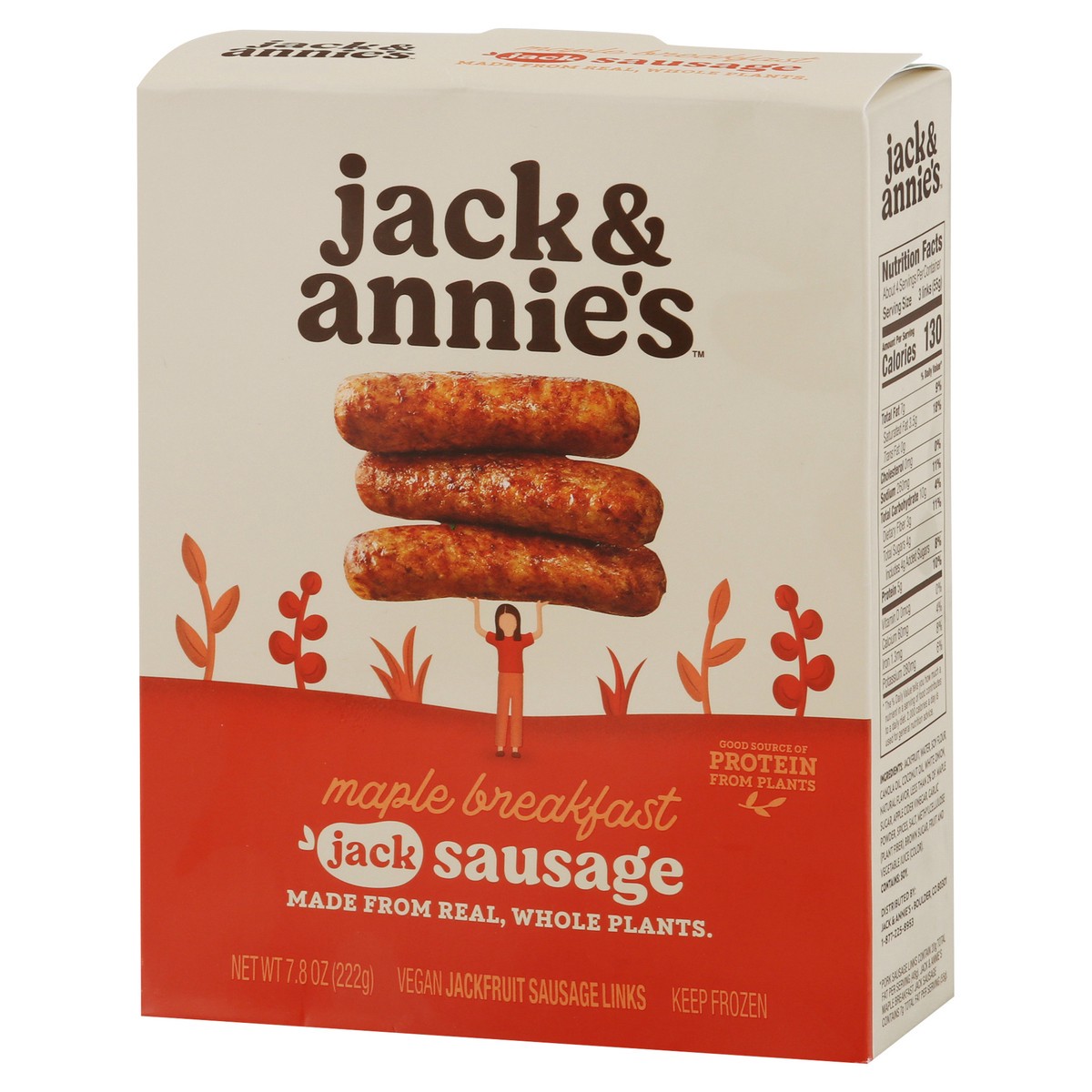 slide 5 of 9, Jack & Annie's Vegan Maple Breakfast Jackfruit Sausage Links 7.2 oz, 7.2 oz