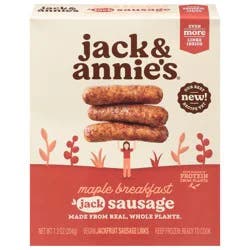 Jack & Annie's Vegan Maple Breakfast Jackfruit Sausage Links 7.2 oz